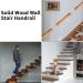 Wall Mount Wooden Handrails for Indoor Stairs 1Ft-20Ft Safety Non-Slip Stair Railing Professional Pine Stair Hand Rail Support Rod Complete Kit with Metal Handrail Brackets/18Ft - Buy Online on GoSupps.com