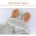 JiAmy Baby Snowsuit Hooded Romper | Infant Boys Girls Bear Cartoon Pajamas | Winter Jumpsuit, Gray, 9-12 Months - Buy Online on GoSupps.com