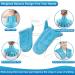 Relief Expert Extra Large Microwavable Heating Pad for Neck and Shoulders with Weighted Wrap & Eye Mask Combo - Blue - Buy Online on GoSupps.com