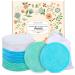 ProCIV Makeup Remover Pads Reusable 18 Packs Bamboo Cotton Rounds Pads Cleansing Cloth Wipe With Laundry Bag Washable Clean Skin Care Facial Toner Pads Cleansing Towel Wipes (3.8 inch) Multicolor