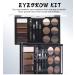 Eye Makeup Contour Kit & Eyebrow Stamp Set - 12 Powders 4 Stencils Waterproof International Shipping - Buy Online on GoSupps.com