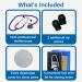 HCS Stethoscope - Lightweight Design - 360 Dual Head Chest Piece - Blue - Ideal for Nursing Students, Doctors, and Vet Techs - Buy Online on GoSupps.com