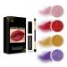 Sheglittary Glitter Lip Kit Cosmetics Glitter Lip Kit 4 Colors Diamond Glitter Lip Kit Lipgloss for Women Glitter Lipgloss Non-stick High Pigment Glitter Lip Stick Kit(1) 1 Count (Pack of 1)