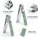 12-Piece Professional Nail Clipper Pedicure Set with Travel Case - Ideal Gift for Men, Women, Family & Friends - Green - Buy Online on GoSupps.com