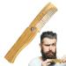 Durable Foldable Wooden Bart Comb - Lightweight Beard Care Tool | Space-Saving Design for Men - Buy Online on GoSupps.com