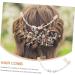 DOITOOL 1pc Hair Comb Hair Accessory for Women Bridal Hair Clip Hair Decorative Comb Styling Hair Clips Hair Bun Padding Wedding Headband Pearl Hair Bride Alloy Flowers Hair up - Buy Online on GoSupps.com