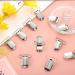 60 Metal Pacifier Suspender Clips - Heavy Duty Fasteners for Making Holders, Bibs, Sheets, Toys - Hotop - Buy Online on GoSupps.com