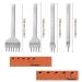 8-Piece Akamino Leather Chisel Set - 4mm & 6mm Prong Leather Craft Kits for Stitching & Hole Punching - Buy Online on GoSupps.com