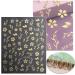 JMEOWIO Spring Flower Hibiscus Nail Art Stickers - 9 Sheets Colorful Self-Adhesive Floral Decals for Summer Nail Design - Buy Online on GoSupps.com