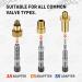 Henmi Bicycle Valve Adapter Set - Complete French & Auto-Style Valve Adapters with Sorting Box Air Pump Ball Pin & Compressor Valve - International Shipping - Buy Online on GoSupps.com