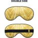 Gold Bling Print Unisex Sleep Eye Mask - Soft Comfort Eye Shade for Travel Yoga & Shift Work | Black - Buy Online on GoSupps.com
