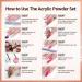 LanFo Acrylic Powder Set - 12 Colors Kit for Professional Acrylic Nails Extension - Nude, Brown, and Orange Shades - No Nail Lamp Needed - Buy Online on GoSupps.com