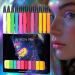 Blacklight Eye Liner 12 Colors Rainbow Glow Neon Makeup Graphic Eye Liners - Waterproof Smudge-Proof Colorful Eye Makeup For Festival Makeup Glow Brightly Under UV Lights - Buy Online on GoSupps.com