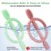 Buy BPA-Free Baby Biting Toys - 2 Pack Silicone Teething Rings for Kids Gum Massage - Bright Green & Caramel - Buy Online on GoSupps.com