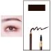 1 pcs Makeup Eyebrow Enhancer 12H Long Lasting Sweat &Waterproof Eyebrow Pencil Pen Dark Brown Eye Brow Pencil 5 Colors to Choose (2 Dark Brown)