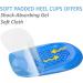 Orthotic Gel Heel Cushion Pads for Plantar Fasciitis Relief - 2 Pcs Soft Inserts for Men and Women - Achilles Support - Buy Online on GoSupps.com