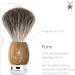 M HLE Vivo Shaving Set - Safety Razor & Pure Badger Hair Brush with Olive Wood Handle - Premium International Shipping - Buy Online on GoSupps.com