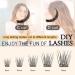 QUEWEL Cluster Lashes 144 Pcs C/D Curl 8-16mm DIY Eyelash Extensions - Natural & Mega Styles - Soft False Lashes for Personal Makeup at Home - Buy Online on GoSupps.com