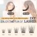 Buy Naturally D Curl 14mm Eyelash Clusters - Individual Segments for DIY Extensions | Single Quewel Lashes - Buy Online on GoSupps.com