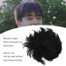 Men Short Black Wig Handsome Male Short Hair Topper Men's Fluffy Toupee Synthetic Halloween Costume Toupee for Men Daily Party Use Not Easy to Fall Off - Buy Online on GoSupps.com