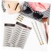 Baluue 18 Sheets Waterproof Eyebrow Stickers Fake Eyebrow Stickers Eyebrow Makeup Sticker Artificial Brown - Buy Online on GoSupps.com
