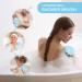 2-in-1 Scalp Massage Brush & Peeling Body Brush for Hair Growth - Soft Silicone Suitable for All Skin Types Blue - Perfect for Kids Women & Men (10.5cm) - Buy Online on GoSupps.com