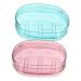 Ciieeo 2pcs Soap Dish Holder Container Box Portable
