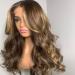 30 Inch 5x5 Highlight Body Wave Lace Front Human Hair Wig - P4/27 Ombre Color | Pre-Plucked with Baby Hair & 150% Density - Buy Online on GoSupps.com