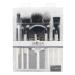 MODA Pro Full Face 13PC Makeup Brush Set - White | Travel Pouch Included | Perfect for Flawless Makeup Application - Buy Online on GoSupps.com