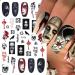 8 Sheets Halloween Nail Stickers - 3D Ghost Skull and Gothic Designs for Women & Girls | Self-Adhesive Nail Decals for Acrylic Nails - Buy Online on GoSupps.com