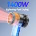 Buy Upgrade 1400W Negative Ion Hair Dryer - Fast Drying Low Noise 4 Heat/2 Speed Brushless Motor - Perfect for Home & Travel - Buy Online on GoSupps.com