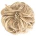 Lelinta Wavy Curly Messy Donut Hair Bun Extension Dark Ginger Mix Bleach Blonde - One Size - Buy Online on GoSupps.com