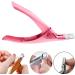 Professional Rustproof Nail Clipper for Acrylic False Nails - Pink - Buy Online on GoSupps.com