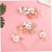 Beatifufu 1 Set Comb Set Bridal Hair Side Comb Combs for Holding Hair Back Handmade Hairpin Hair Decorations Bride Side Combs Flower Hair Accessories Floral Slide Hair Clips White Pearl - Buy Online on GoSupps.com