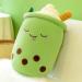 DAWRIS Bubble Tea Plush Pillow - Cute Bubble Milk Tea Cup Shaped Hugging Cushion Toy (Green) - Buy Online on GoSupps.com