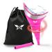 Urinal for Women, Reusable Female Urinal, Portable Female Urination Device, Silicone Pee Funnel for Women Standing Up to Pee, Waterproof Women Funnel Urine Cups for Hiking Road Trip Purple-fu