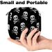 Buy Stylish Napkin Storage Bag - Star-Dead Head Design | Portable Period Bag for Women & Teens | Menstrual Cup Pocket & Breastfeeding Pillow Holder - Buy Online on GoSupps.com