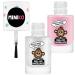 Minico Premium Kinder Nailack 2 Set Glitzer & Pink | Dermatologically Tested Child-Friendly Vegan & Sustainable Peel-Off Nail Polish - Buy Online on GoSupps.com