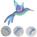 GARVALON Mosaic Hummingbird Wall Pendant Creative Iron Art Craft Wall Ornament for Home Decor Unique Bird - Buy Online on GoSupps.com