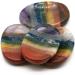 Seven Chakra Rainbow Worry Stone | Healing Crystals Gift for Stress Relief | Perfect Birthday or Anniversary Stocking Filler - Buy Online on GoSupps.com
