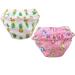 Returning swimming diaper 2 pieces of swimming trousers for baby girls (0-3 year) swimming diaper with ruffles bathing diaper pants (color B m/22-28lb/1-2 years) Color B m (2 pack)