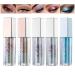 5 colors liquid glitter glossy eyeshadow beexy durable shiny glitter waterproof shimmer and gloss eyes shadow sticker metallic pigments (# b)