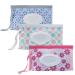 Portable Wet Wipe Pouch 3-Pack  Entyle Reusable & Refillable Baby Wipe Dispenser, Eco Friendly Travel Diaper Wipe Carrying Case Holder for Travel-Pouch Carries (Pink)