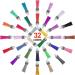 SIQUK 160 Pieces Keychain Tassels Leather Tassel Bulk - 32 Colors with Silver Cap for DIY Keychain and Crafts - Buy Online on GoSupps.com
