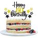 Happy 60th Birthday Cake Topper - Glitzer Tortendeko | 60 Years Cupcake Decoration for Birthday Party - Buy Online on GoSupps.com
