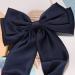 Shop Large Monochrome Hair Loops for Women - Satin Ribbon Clips in Navy & Pink | Stylish Hair Accessories (2 Pack) - Buy Online on GoSupps.com
