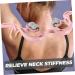 Subsofan Neck Massage Roller - 6 Wheel Kneading Device for Deep Tissue Relief | Acupuncture Tool Pink - Perfect for Neck & Shoulder Pain Relief - Buy Online on GoSupps.com
