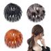 3pcs Geometric Retractable Hair Clips Expandable Ponytail Holder Clip Bird Nest Shaped Hair Loops Vintage Hair Accessories Hair Donut Bun Maker Hair Styling Tool for Women Girls