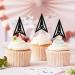 Ercadio 24 Pack Military Emblem Cupcake Toppers Silver Black Air Force Cupcake Picks Army Navy Cake Toppers Air Force Emblem Theme Retirement Birthday Party Cake Decorations Supplies Pattern 5 - Buy Online on GoSupps.com