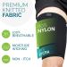 Thigh Compression Sleeve for Men & Women - Sciatica Pain Relief, Leg Injury Support, Ideal for Running & Workout - Medium Black - Buy Online on GoSupps.com